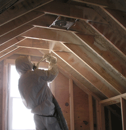 Modesto CA attic spray foam insulation
